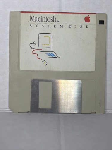 Vintage macintosh system disk - macintosh,